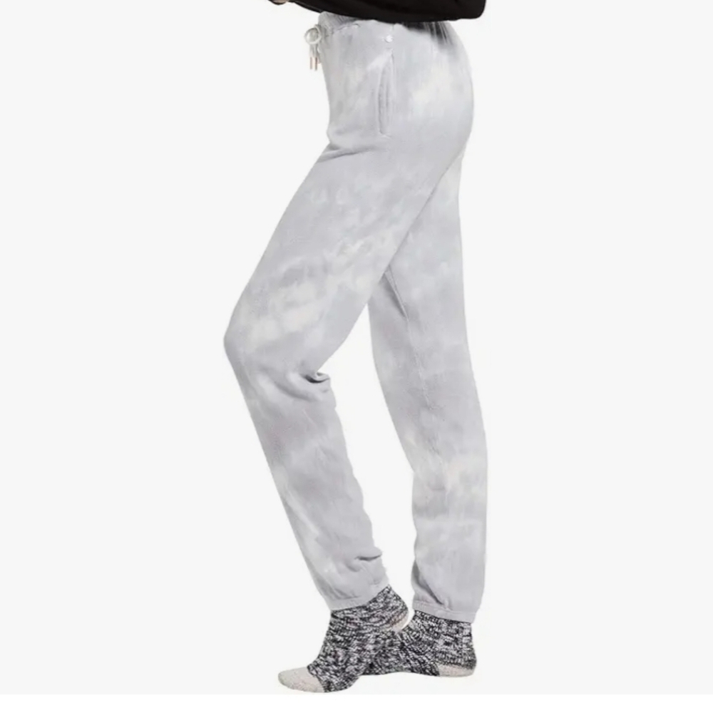 VOLCOM Lil Fleece Pants White and Grey Joggers Loungewear Sweatpants Sz XXL NWT - Picture 3 of 15